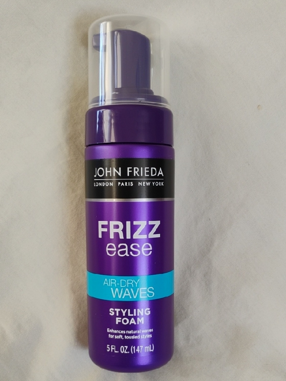 John Frieda Frizz Ease Air-Dry Waves Styling Foam - Purple Bottle 5oz